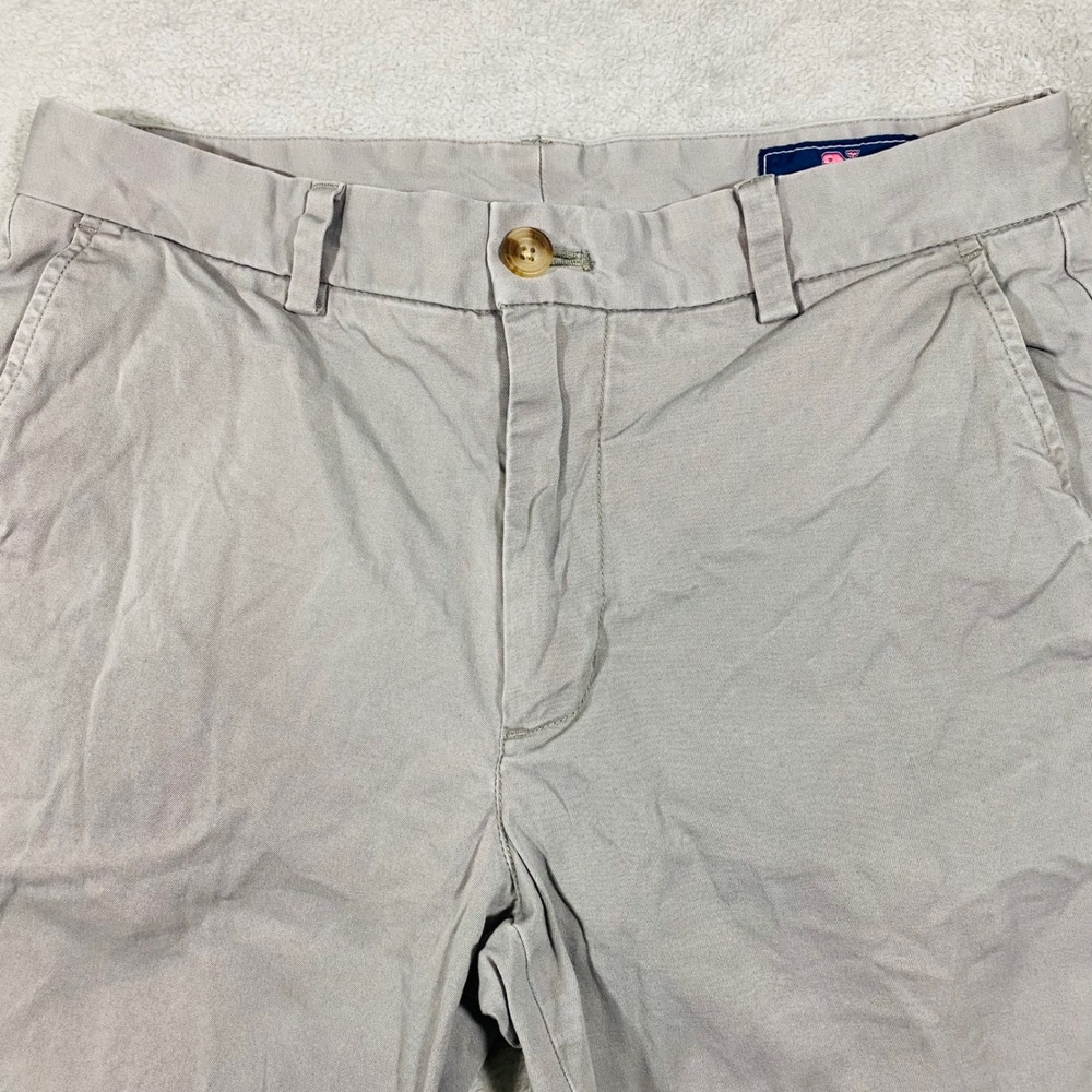 Vineyard Vines Breaker Shorts Mens 30 Grey Stretch Cotton Chino Preppy - Picture 10 of 16